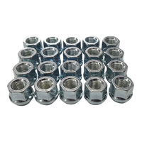100 x 1/2" UNF Open Ended Wheel Lug Nuts Zn Plated Fit Ford Falcon Trailer