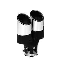 Dual Pipe Exhaust Tip fits 30-50mm pipes*