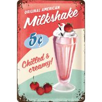 Nostalgic-Art Medium Sign Milkshake