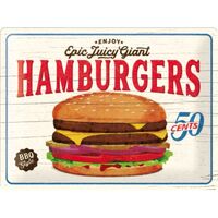 Nostalgic-Art Large Sign Hamburgers