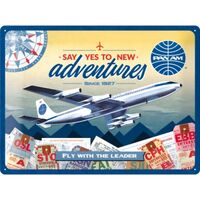 Nostalgic-Art Large Sign Pan Am New Adventures