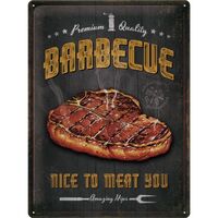 Nostalgic-Art Large Sign BBQ - Nice to Meat You