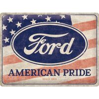 Nostalgic-Art Large Sign Ford American Pride US Flag Special Edition