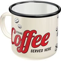 Nostalgic-Art Enamel Mug Strong Coffee Served Here