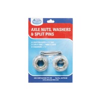 Axle Nuts Washers & Split Pins Blister