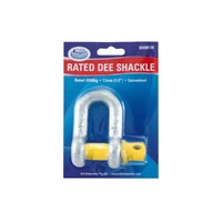 D Shackle 10mm (3/8 Inch) Gal 1T Rated Blister