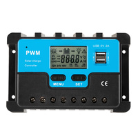 ATEM POWER 30A PWM Solar Charge Controller 30AMP Battery Regular 12/24V Auto USB LCD