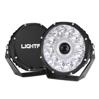 LIGHTFOX 7" Laser/LED Driving Lights Osram LED Black Round Offroad Truck SUV 4x4