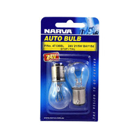 Narva 24V 21/5W Bay15D Bulb Bl 2x Pack