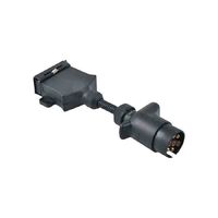 Loadmaster Trailer Adapter 7 Pin Lg Round Car Socket To Flat Trailer Plug