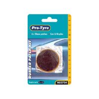 Protyre Rubber Patches 6Pc Round 50mm