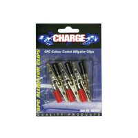 Charge Alligator Clips 6 Pc 5Amp