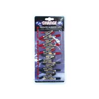 Charge Alligator Clips 12Pc 5Amp