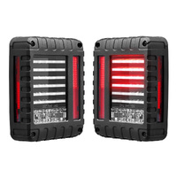 MOBI Pair LED Tail Lights for Jeep Wrangler JK 07-17