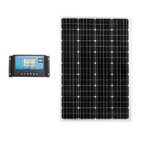 ATEM POWER 130W Solar Panel Kit Mono Generator Caravan Camping Power Battery Charging 12V
