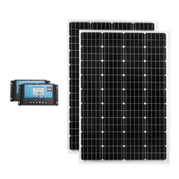 ATEM POWER Pair 12V 130W Solar Panel Kit Mono Generator Caravan Battery Charging 130watt