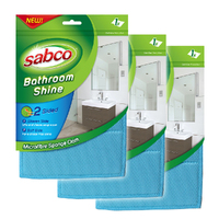 3PK Sabco Bathroom Shine Cloth 17x23cm