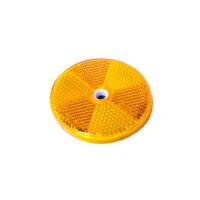 Reflector Round Amber 60mm Twin Pack