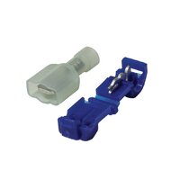 Terminals Power Take Off 6.3mm Blue Blister