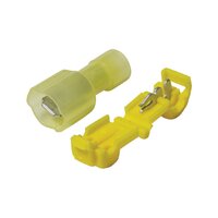 Terminals Power Take Off 6.3mm Yellow Blister