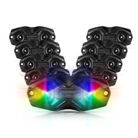 LIGHTFOX 8 Pods LED RGBW LED Rock Lights Wireless Bluetooth Multicolor Underglow