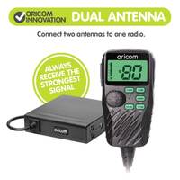 Oricom UHF182X Dual Antenna 5 Watt UHF CB Radio