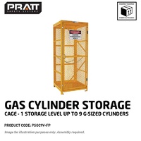 Gas Cylinder Storage Cage 1 Storage Level Up To 9 G-Sized Cylinders (Comes Flat Packed Assembly Required)
