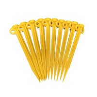 Pack of 10x Supa Peg Yellow Polycarbonate Tent Pegs 295mm x 25mm