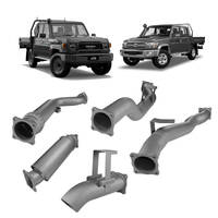 Redback Extreme Duty 4" Turbo Back Exhaust with Resonator for Toyota Landcruiser 79 Series Dual Cab (2012 - 2023)