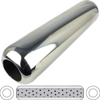3" Round, 15" Long, 2-1/2", C/C, Perforated Without Spigots, Stainless