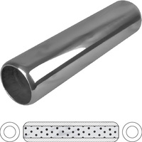 3-1/2" Round, 15" Long, 3", C/C, Perforated Without Spigots, Stainless