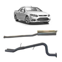 Redback Exhaust 2.5" System with Muffler Centre and Rear Muffler Delete for Ford Falcon FG Ute  (02/2008 - 12/2014)