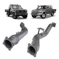 Redback Extreme Duty 4" Exhaust DPF Adaptor Kit for Toyota Landcruiser 79 Series (2016 - on)