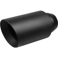 Redback Exhaust Tip 2.5" Inlet 3" Outlet double wall Matte Black