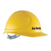 Force360 GTE3 Area Warden Essential Type 1 ABS Vented Hard Hat with Slide Lock Harness