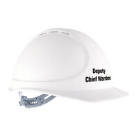 Force360 GTE3 Deputy Chief Warden Essential Type 1 ABS Vented Hard Hat with Slide Lock Harness