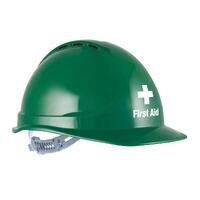 Force360 GTE3 First Aid Essential Type 1 ABS Vented Hard Hat with Slide Lock Harness