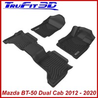 3D Maxtrac Rubber Mats for Mazda BT50 Dual Cab UP UR 2012-2020 Front & Rear