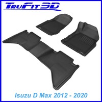 3D Kagu Rubber Mats for Isuzu D Max Dual Cab 2012-2020 Front & Rear