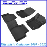 3D Kagu Rubber Mats for Mitsubishi Outlander 2007-2020 Front & Rear