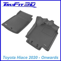3D Kagu Rubber Mats for To Fit Toyota Hiace 2020+ Front Pair