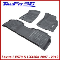 3D Maxtrac Rubber Mats for Lexus LX570 LX450d 2007-2012 Front & Rear
