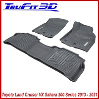 3D Maxtrac Rubber Mats for Toyota Land Cruiser 200 Altitude VX SAHARA 2013-2021 Front & Rear