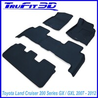 3D Kagu Rubber Mats for Toyota Land Cruiser 200 GX GXL 2007-2012 3 Rows