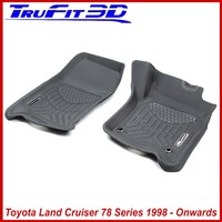 3D Maxtrac Rubber Mats for Toyota Land cruiser 78 Series 1998+-Front Pair Maxtrac RUBBER