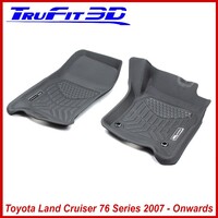 3D Maxtrac Rubber Mats for Toyota Land cruiser 76 Series Wagon 2007+-Front Pair Maxtrac RUBBER