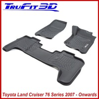 3D Maxtrac Rubber Mats for Toyota Land cruiser 76 Series Wagon 2007+ Front & Rear