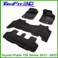 3D Carpet Mats for Toyota Prado 150 Series 2013+ 3 Rows