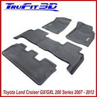 3D Maxtrac Rubber Mats for Toyota Land Cruiser 200 GX GXL 2007-2012 3 Row Set
