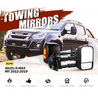 Pair Extendable Towing Mirrors For Isuzu D-MAX MY2012-MY2019